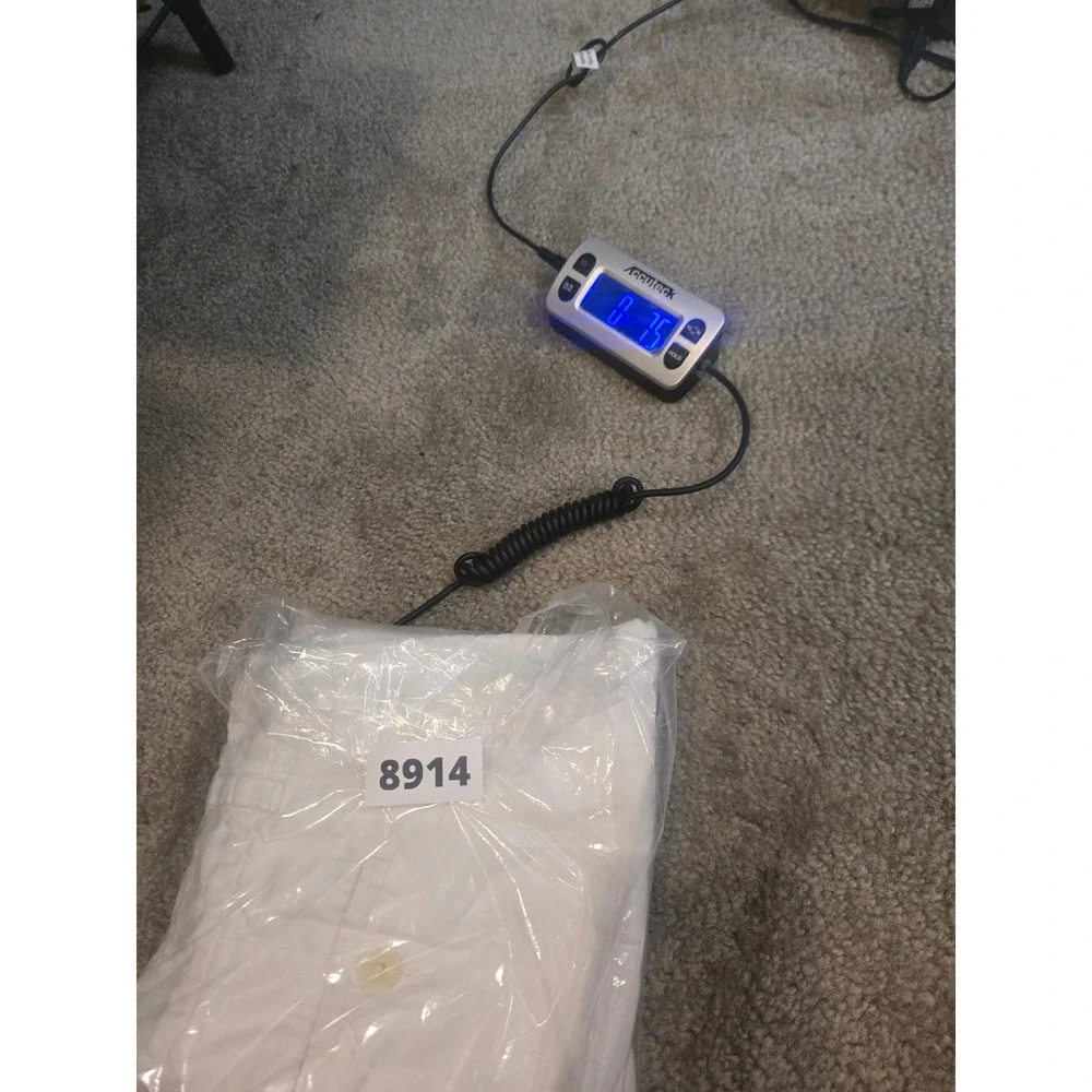 Banana Republic Linen Crop Pants Women 4P White Cuffed Button‎ Tab Trousers